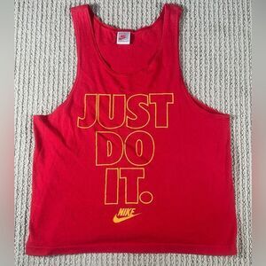 Vintage Nike Tank Top Gray Tag 90s Just Do It Jordan Shirt Singlet Air Small